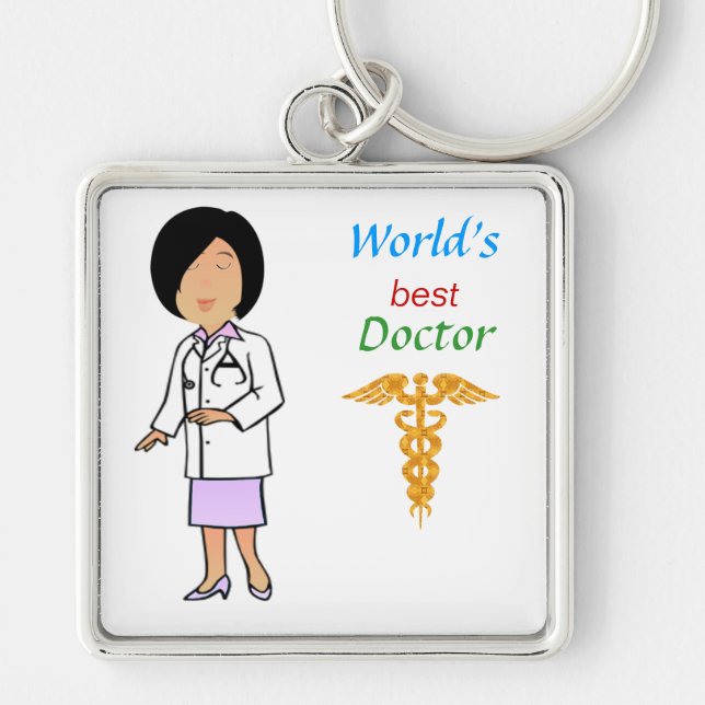 Porte-clés Meilleur docteur Keychain du monde (Devant)
