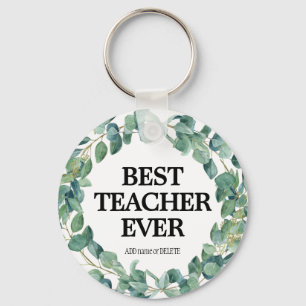 Porte-clés Meilleur enseignant jamais remercier un cadeau d'a