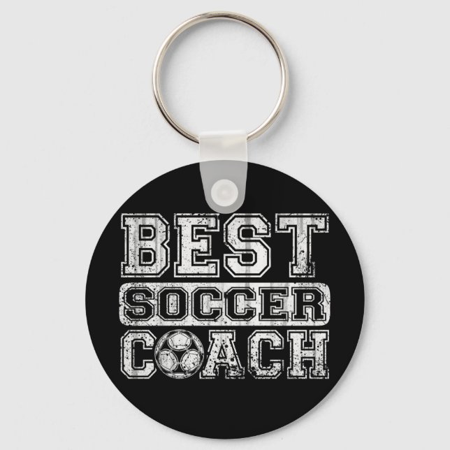 Porte-clés Meilleur entraîneur de football (Recto)