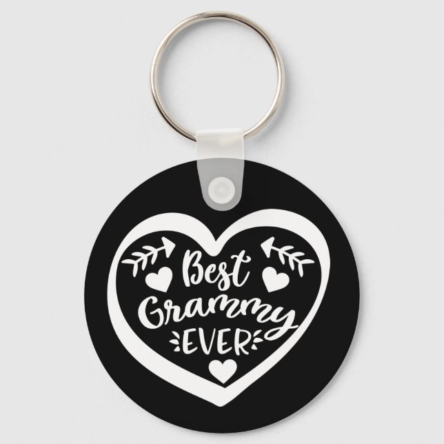 Porte-clés Meilleur Grammy jamais Coeur Design (Recto)