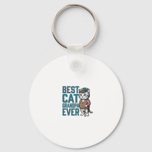 Porte-clés Meilleur Grand-Père Chat de Tous les Temps T-Shirt