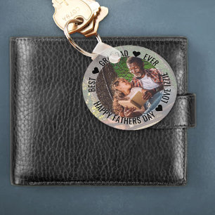 Porte-clés Meilleur Grand-Père Jamais Heureux Photo Fête des 