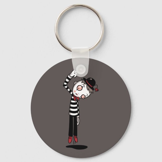 Porte-clés Meilleur Mime jamais (Recto)