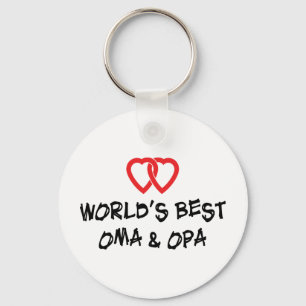Porte-clés Meilleur Oma et Opa du monde