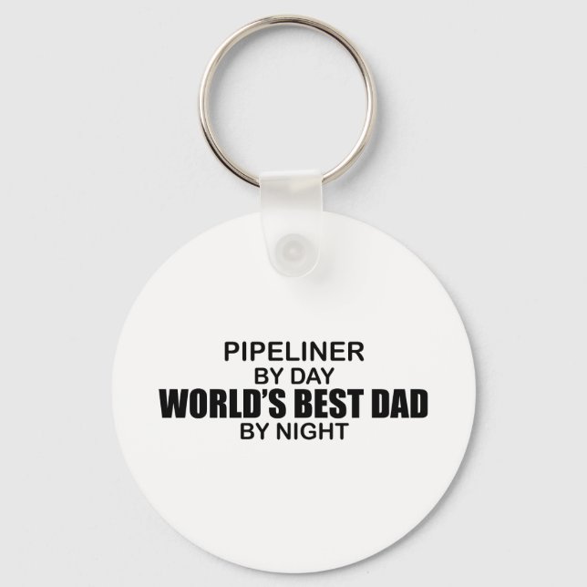 Porte-clés Meilleur papa du monde - Pipeliner (Recto)