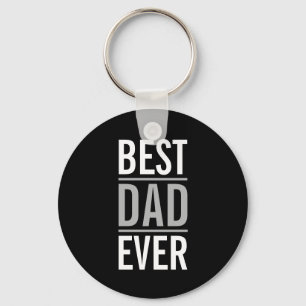 Porte-clés Meilleur papa jamais   Noir moderne