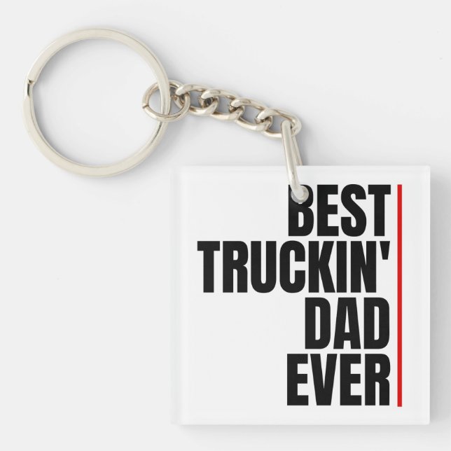 PORTE-CLÉS MEILLEUR PÈRE CONDUCTEUR DE CAMION (Devant)