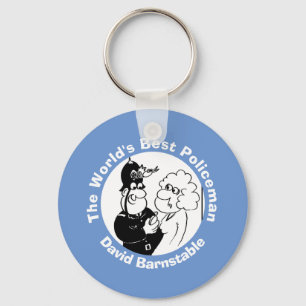 Porte-clés Meilleur policier ou gendarme du monde.