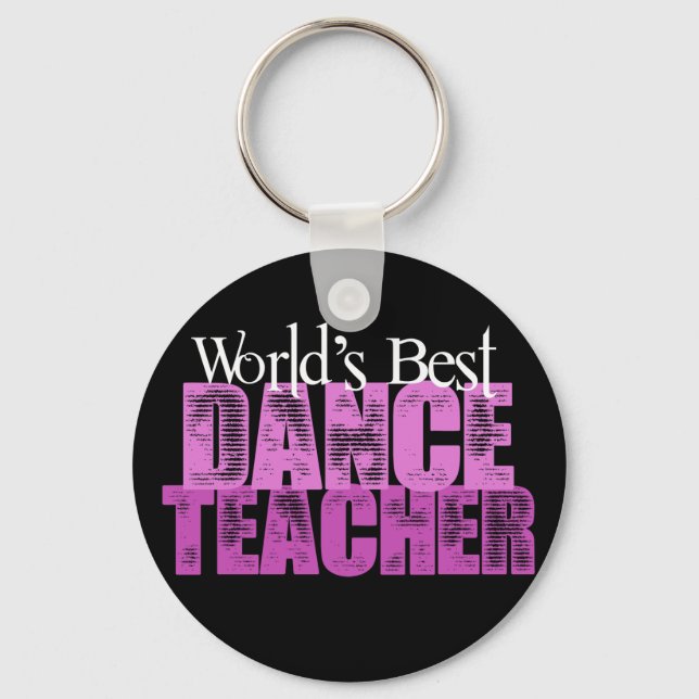 Porte-clés Meilleur professeur de danse du monde (Recto)