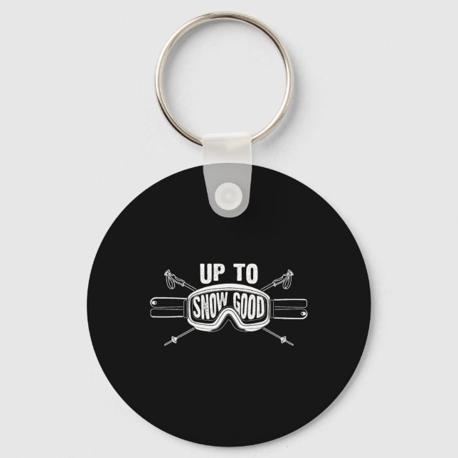 Porte-clés Meilleur Snowboard Ski Ride Cadeau Skieurs Mignonn (Recto)