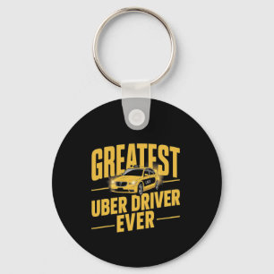 Porte-clés Meilleur Uber Driver Jamais Uber Driver Funny 1