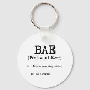 Porte-clés Meilleure Tante Ever BAE Cool Tantes Cadeaux