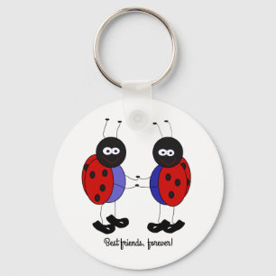 Porte-clés Meilleurs amis petites coccinelles