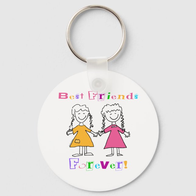 Porte-clés Meilleurs Amis Pour Les Cadeaux BFF (Recto)