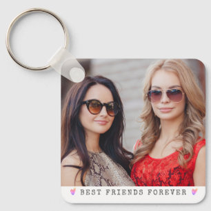 Porte-clés Meilleurs Amis Pour Toujours 2 Photo Personnalisée