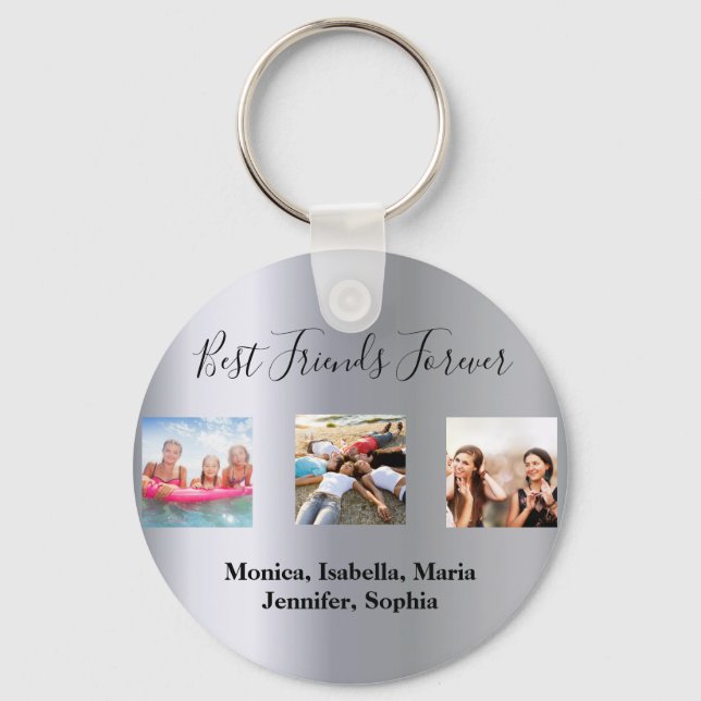 Porte-clés Meilleurs amis pour toujours BFF photos personnali (Recto)