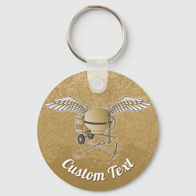 Porte-clés Mélange en béton Porte - clé beige (Recto)