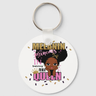 Porte-clés Melanin Princess Training To Be Queen Lilibet Cade