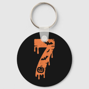 Porte-clés Mème de numéro 7 67 Six Sept Halloween