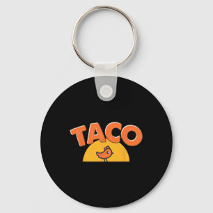 Porte-clés Mème de poulet drôle Tendance Taco Trump Toujours