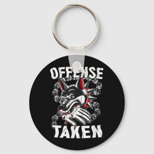 Porte-clés Mème de prise d'offense Chien drôle Halloween drôl