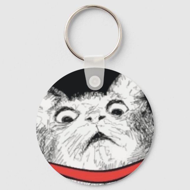 Porte-clés Mème d'épaisse chats surpris - Porte - clé (Recto)