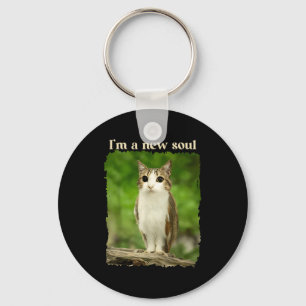 Porte-clés Mème drôle de Meowl, Mème de chat hibou Brainrot G