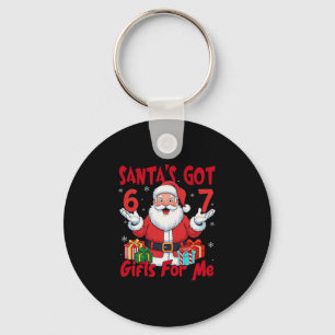 Porte-clés Mème Santa Six Seven Noël Gen Z Meme 