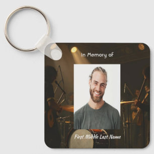 Porte-clés Mémento de souvenir batteur tambours groupe 