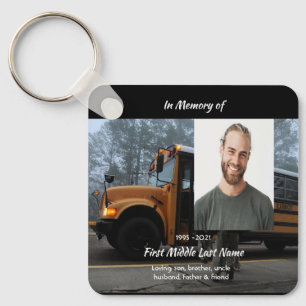 Porte-clés Mémoire de conducteur d'autobus scolaire 
