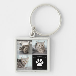 Porte-clés Mémorial de chat de animal de compagnie en mémoire