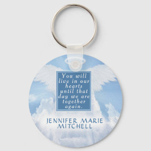Porte-clés Mémorial de message personnalisé dans le Porte - c
