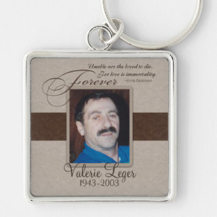 Porte-clés Mémorial fait sur commande pour toujours aimé