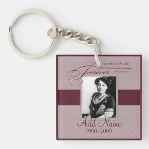 Porte-clés Mémorial fait sur commande pour toujours aimé