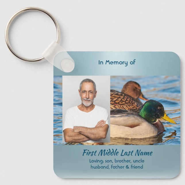 Porte-clés Memorial Keepsake Mallard Ducks Bird (Recto)