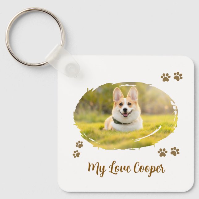 Porte-clés Mémorial pour animaux de compagnie - Cadeau person (Recto)
