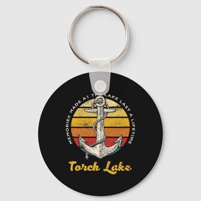 Porte-clés Memories At Torch Lake Last A Lifetime Camping Vac (Recto)