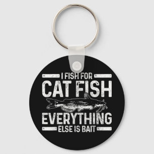 Porte-clés Mens Catfish Pêche Pêche CatFishing Drôle Dire Fis