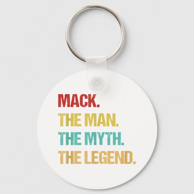 Porte-clés Mens Mack The Man The Myth The Legend (Recto)