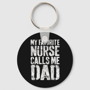Porte-clés Mens My Favorite Nurse Me Appelle Papa Père ' ;