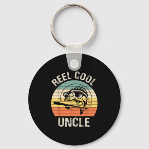 Porte-clés Mens Reel Cool Uncle Pêche Drôle Cadeau Pour Homme