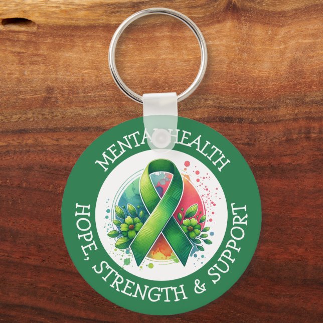 Porte-clés Mental Health Awareness - Support Strength Support (Verso)