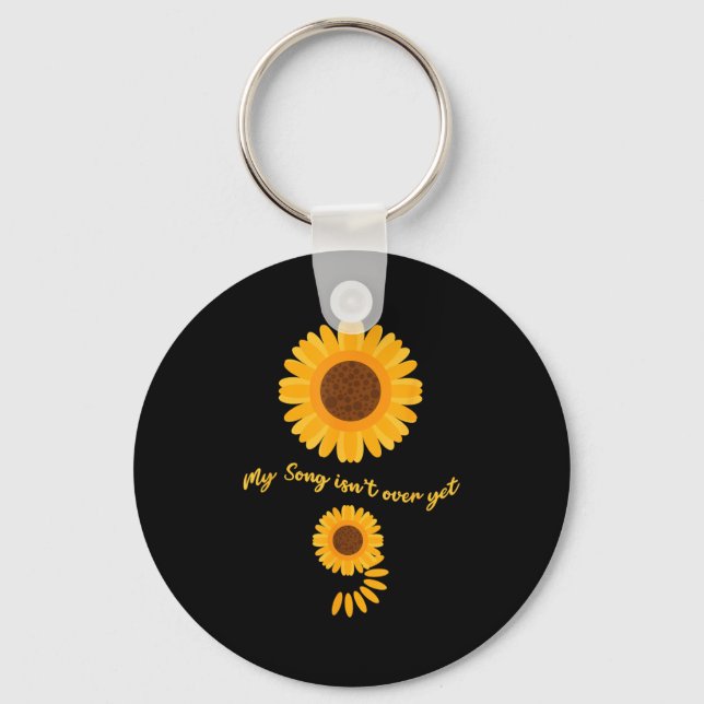 Porte-clés Mental Health Semicolon Sunflower Suicide Preventi (Recto)
