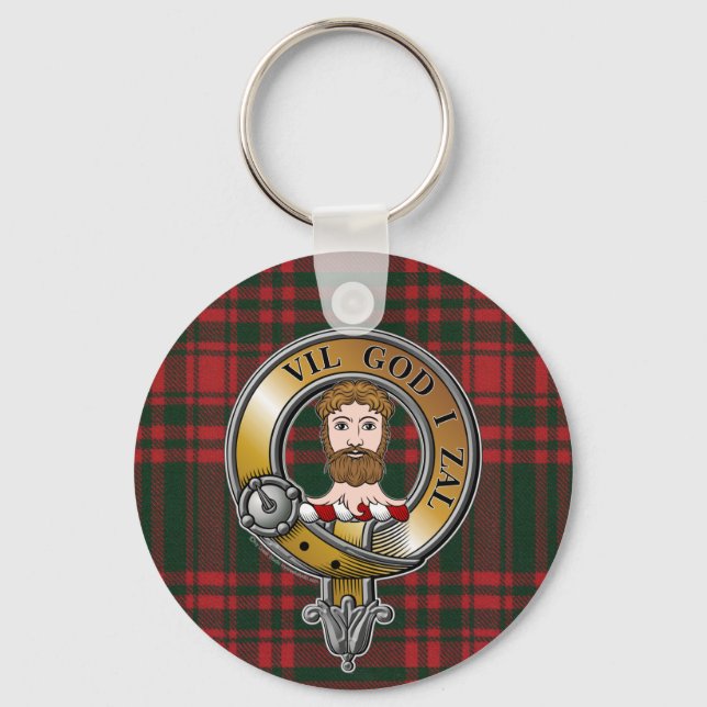 Porte-clés Menzies Tartan & Badge (Recto)