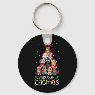 Porte-clés Meowa Catmas Chat Noël Arbre de Noël Fêtes Fêtes H