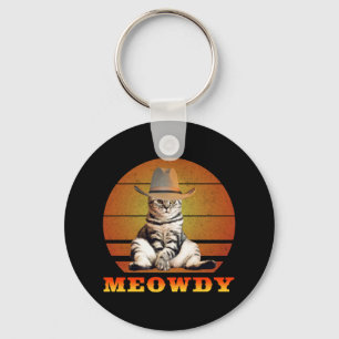 Porte-clés Meowny Funny Cowboy Chat