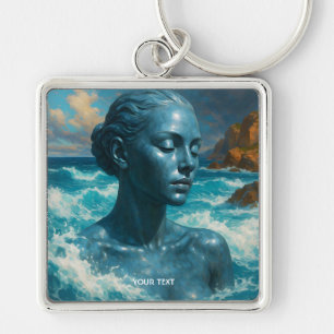Porte-clés Mer de pierre à peau fantaisie mignonne