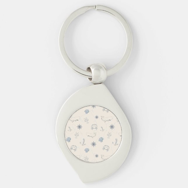 Porte-clés Mer marine (Devant)