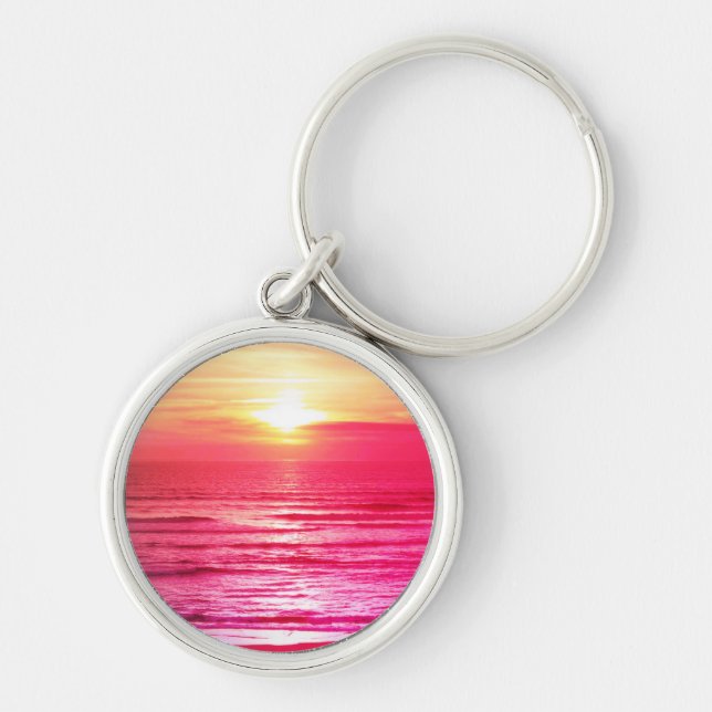 Porte-clés Mer rose (Devant)