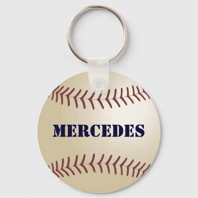 Porte-clés Mercedes Baseball Keychain par 369MyName (Recto)
